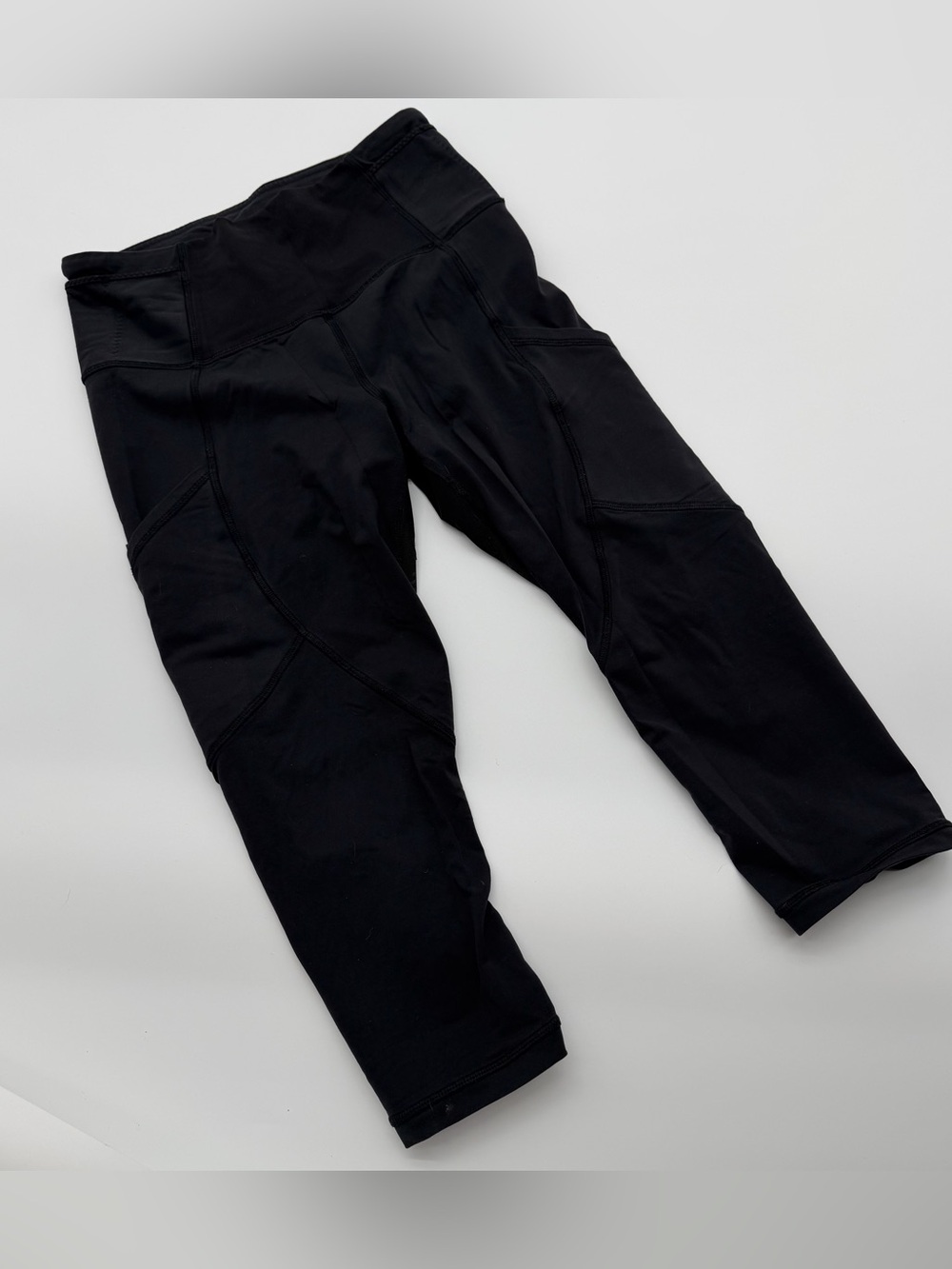 lululemon athletica Black Capri Leggings with High Waistband